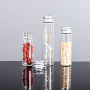 투명 붕규산 유리 테스트 튜브 병 6ml 8ml 12ml 20ml 캔디 식품 유리 항아리 커버 - Product Image 5