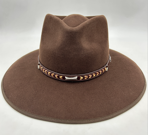 En gros noir en feutre <span class=keywords><strong>de</strong></span> <span class=keywords><strong>laine</strong></span> chapeaux <span class=keywords><strong>de</strong></span> cowboy pour hommes - Product Image 1