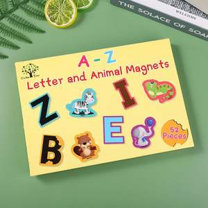 Pegatinas de Letras para Refrigerador, Palabras en Inglés para Niños, Tarjetas Cognitivas de Educación Temprana para Bebés, Pegatinas para Refrigerador, Juguetes Digitales - Product Image 2