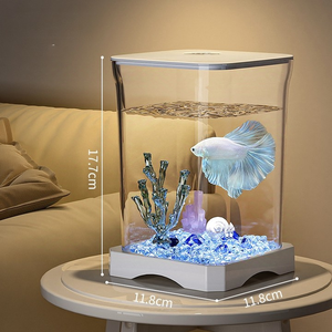 Transparent Betta <strong>Fish</strong> <strong>Tank</strong> for Displaying Aquatic Life Premium <strong>Aquarium</strong> <strong>Fish</strong> <strong>Tank</strong> - Product Image 6