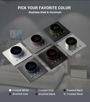 Bouton de commande Thermostat Commutateur Contrôle intelligent Refroidissement Chauffage Smart KNX Interrupteur mural Smart UK Standard Home Hotel Type