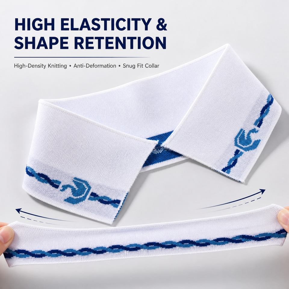 Polyester Rib Knit Collar and Cuff Trim Custom Pattern Anti-Pilling ...