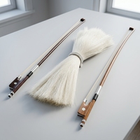 Hand Combed Long Natural Horse Tail Hair Pure Black White Horse Hair for Violin Cello Bow Making