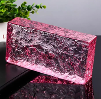 Briques de verre décoratives pour la construction murale, blocs de verre cristal, blocs de céramique