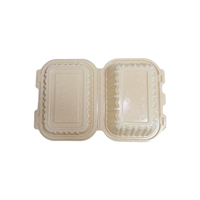 Contenants alimentaires en plastique de coque de riz, lot de 50, 26 oz, boîtes à emporter réutilisables avec couvercles pour la préparation des repas, pâtes, salades, sandwichs