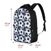 Sac à dos pour ordinateur portable unisexe de haute qualité à motif géométrique en polyester avec fermeture éclair, capacité de 20 à 39 L, personnalisation DIY