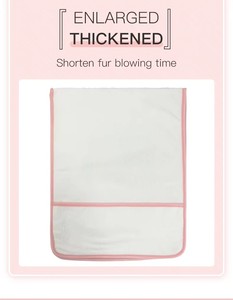 Toalla de Baño para Mascotas, Super Absorbente, de Microfibra, Suave, para Perros y Gatos, con Estampado de Huellas Bordadas - Product Image 5