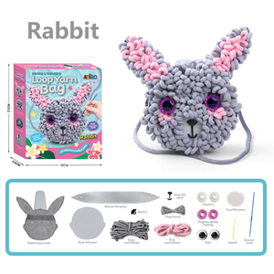 Kit de Manualidades para Niñas, para Tejer y Coser a Crochet, Diseño de Elefante y Conejo - Product Image 5