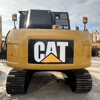 Excavatrice sur chenilles d'occasion CAT312D, 12 tonnes, marque japonaise d'origine, excavatrice de construction de taille moyenne, faible nombre d'heures, bon état, moteur d'origine