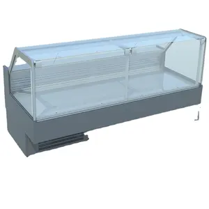 Supermarket commercial refrigerator high-capacity cooked fresh display cabinet corner freezer