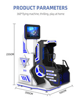 Silla de realidad Virtual de 360 grados, equipo de cine 9D, simulación de vuelo, 720 VR