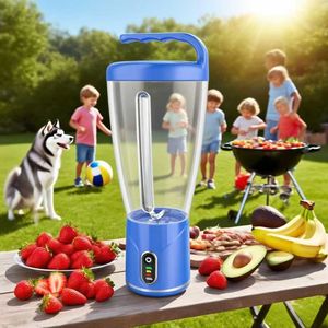 เครื่องปั่นน้ำผลไม้แบบพกพาขนาด 1000 มล. ใช้งานได้จริง แข็งแรง ทนทาน ใช้ในครัวเรือน ปั่นสมูทตี้ได้ ปลอดสาร BPA ชาร์จผ่าน USB-C - Product Image 3