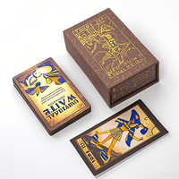 Vente en gros de cartes de tarot classiques d'Europe et d'Amérique avec impression personnalisée du logo Tarot Jeu de cartes avec guide