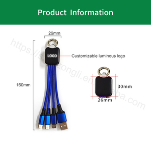 Tùy Chỉnh <span class=keywords><strong>Mini</strong></span> 3-Trong-1 Xách Tay Kinh Doanh Keychain Với Micro-<span class=keywords><strong>USB</strong></span> Sạc Cáp Nylon Áo Khoác Công Nghệ Mục Khuyến Mại - Product Image 5