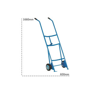 Chariot à tambour Carvel 600x1600mm pour fûts métalliques 220lt, capacité 300kg - Product Image 2