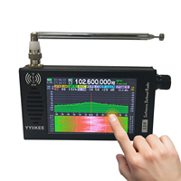 Récepteur radio portable Dikkod SDR DSP Bajei 100KHz-149MHz avec écran tactile 4,3 pouces, SSB FM AM CW WFM, pleine bande passante, boîtier en alliage d'aluminium