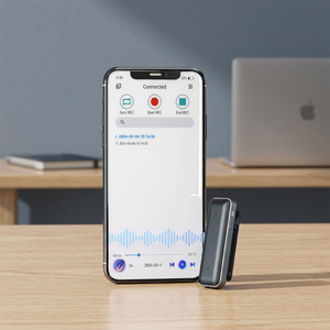 SHMCI T5 Enregistreur MP3 numérique professionnel miniature à activation vocale longue durée en alliage de zinc avec clip, Bluetooth, USB et application mobile - Product Image 3