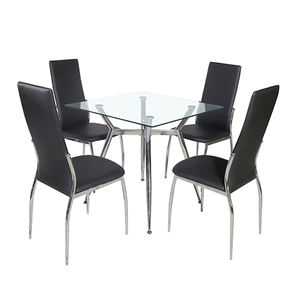 <span class=keywords><strong>Juego</strong></span> <span class=keywords><strong>de</strong></span> <span class=keywords><strong>sillas</strong></span> <span class=keywords><strong>de</strong></span> cristal para <span class=keywords><strong>comedor</strong></span> y sala <span class=keywords><strong>de</strong></span> estar, Set <span class=keywords><strong>de</strong></span> <span class=keywords><strong>6</strong></span> <span class=keywords><strong>sillas</strong></span> con patas <span class=keywords><strong>de</strong></span> Metal <span class=keywords><strong>de</strong></span> diseño moderno, mesa <span class=keywords><strong>de</strong></span> <span class=keywords><strong>comedor</strong></span> <span class=keywords><strong>de</strong></span> vidrio - Product Image 4