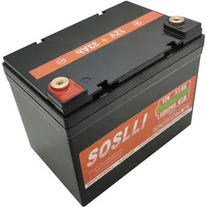 ソーラーシステムバックアップストレージエネルギーバッテリー用の長寿命12V33AhLiFePo4バッテリーパック30Ah20Ah 35Ah 12V LiFePo4バッテリー