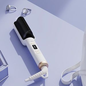 Sikat pelurus rambut ionik keramik pemanas 2 in 1 sisir pelurus rambut pemanasan cepat Populer - Product Image 4