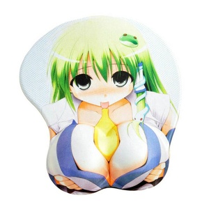 <span class=keywords><strong>Tapis</strong></span> <span class=keywords><strong>de</strong></span> <span class=keywords><strong>souris</strong></span> en silicone souple non toxique personnalisé 3D avec poitrine <span class=keywords><strong>de</strong></span> fille japonaise sexy - Product Image 4
