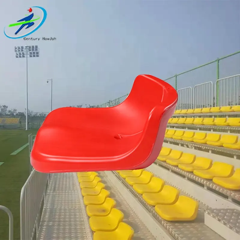 Venta directa de fábrica, soporte de andamio, silla decoloradora de plástico HDPE, asientos traseros de estadio grandstand