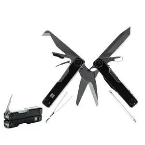 Xiaomi HUOHOU MINI Multi-Funzione Coltello 10 in 1 Tasca Coltello Pieghevole in Lega di Alluminio Acciaio Inox Forbici Coltello