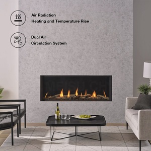 Cheminée à <span class=keywords><strong>gaz</strong></span> en fonte véritable MEISU.CH <span class=keywords><strong>de</strong></span> 48 pouces, à combustion écoénergétique au GPL, avec télécommande et <span class=keywords><strong>diffuseur</strong></span> TV - Product Image 3