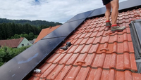 Kit de fixation rapide pour panneaux solaires avec rails de montage en aluminium réglables pour systèmes photovoltaïques sur toiture résidentielle