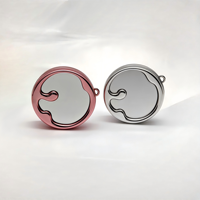Pot de rangement personnalisé pour baume à lèvres, étanche avec porte-clés, plateau intérieur magnétique en aluminium, étui rond pour blush, pour emballage de maquillage en crème