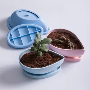 <span class=keywords><strong>Teardrop</strong></span> Shape Nến Chủ Khuôn Gốm <span class=keywords><strong>Silicone</strong></span> 3D Flower Pot Khuôn - Product Image 1