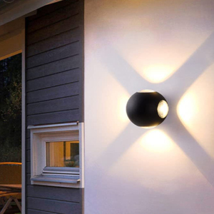 Lampes murales paysagères avec projecteur à lentille, éclairage vers le haut et vers le bas, faisceau de lumière coloré, lampe murale décorative pour couloir - Product Image 6