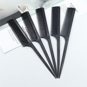 Peigne à cheveux à queue pointue, petit peigne de coiffure en plastique noir pour usage domestique - Product Image 4