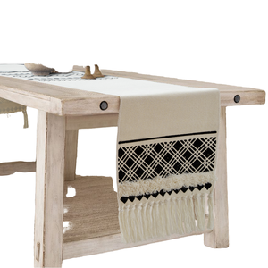 Juego de Decoración de Mesa de Estilo Nórdico, Listo para Enviar, Camino de Mesa al por Mayor con Borlas para Bodas, Hogar, Cocina o Restaurante - Product Image 1