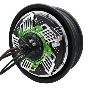 มอเตอร์ฮับไร้แปรงถ่าน DKYS 72V 12 นิ้ว 35H 2500WP แม่เหล็กกันน้ำแบบดับเบิ้ลฮอลล์สำหรับรถจักรยานยนต์ สีเขียว DK12'35H2500WP DKYS 72V 12-i - Product Image 2