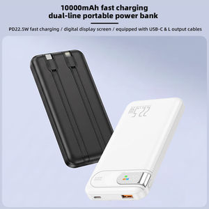 พาวเวอร์แบงค์พกพา PD 22.5W ความจุ 10000mAh ชาร์จเร็ว สายชาร์จในตัว 2 เส้น พร้อมหน้าจอแสดงผลดิจิตอล - Product Image 2
