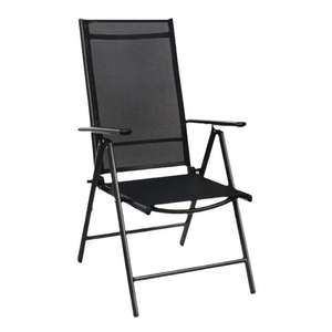 Sillas de Jardín Plegables de Aluminio, Ajustables, Ligeras, Negras, de Alta Calidad y Precio Económico, con 7 Posiciones - Product Image 3