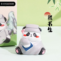 Figurine décorative créative en résine de la série Panda Jianghu, fabriquée au Zhejiang, 12+ modèles, unisexe, petite décoration de bureau, thème marin