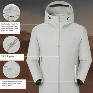 Coupe-vent d'alpinisme pour hommes et femmes Manteau respirant à capuche imperméable résistant à l'abrasion et aux rayures - Product Image 2