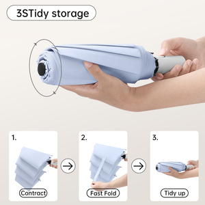 Nouveau Portable Safe Rebond Prévention <span class=keywords><strong>Petit</strong></span> <span class=keywords><strong>Parapluie</strong></span> Facile à Plier <span class=keywords><strong>Automatique</strong></span> 3 <span class=keywords><strong>Parapluie</strong></span> Pliant Imperméable Cadeau D'affaires <span class=keywords><strong>Parapluie</strong></span> - Product Image 2
