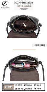 Bolso de Hombro para Mujer, Gran Capacidad, Cuero Vacuno Genuino, Patrón de Cocodrilo, Bolso Bandolera Cuadrado Pequeño - Product Image 6