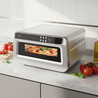 Four à pizza professionnel 17L Four électrique haute température Four à convection Grille-pain Contrôle numérique Multifonctionnel avec fonction de cuisson