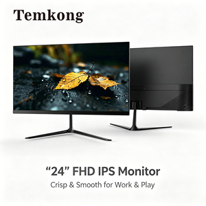 Moniteur FHD IPS <span class=keywords><strong>24</strong></span> <span class=keywords><strong>pouces</strong></span> 100Hz, écran d'ordinateur HDMI VGA, support VESA, support métallique, cadre fin pour le bureau, la maison et les jeux - Product Image 2