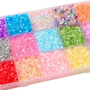 Perles cylindriques en verre antique œil-de-chat de 2,5 mm, en vrac, pour la confection artisanale de bijoux, bracelets et colliers - Product Image 6