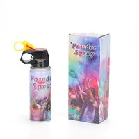 Poudre colorée Holi non toxique en spray pour décorations de fête, révélation du sexe, course de couleurs, spray de fumée colorée à base d'amidon de maïs pour festivals, 50 bouteilles