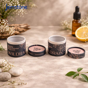 Custom Recyclable Cosmetic Cardboard <b>perfume</b> <b>oil</b> Cylinder Box Loose Powder Essential <b>Oil</b> Paper Tube Packaging - Product Image 2