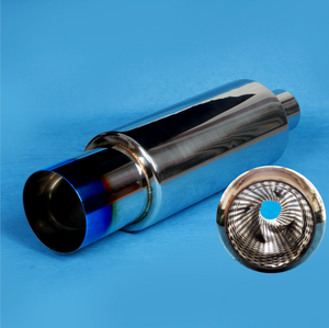 Tuyau d'échappement en acier inoxydable modifié pour voiture de 114 mm, plaqué bleu, enroulé, pour Hilux, tuyaux d'échappement Ford Ranger, silencieux de voiture - Product Image 2