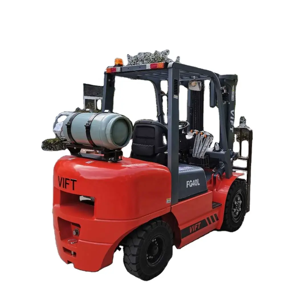 Pengangkat garpu Gas Duel kuat dengan mesin EPA, Forklift LPG 1.5t 1.8t 2t 2,5 ton 3ton disesuaikan dengan persetujuan CE