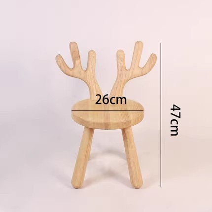Cerf Sika - couleur bois naturel [non peint, non fini]