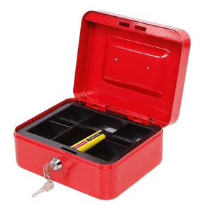 Mini tienda usa monedas, caja de ahorro de <span class=keywords><strong>dinero</strong></span>, caja de efectivo, caja de efectivo segura de metal con cerradura de llave - Product Image 2